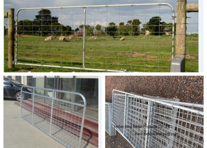 Puertas del campo de granja del metal de la puerta galvanizada de la ganadería/de la hoja de acero para Australia